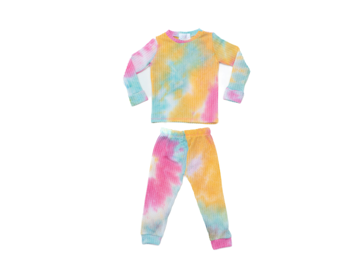 Tie Dye Waffle Knit PJ Set MAGGIE REY